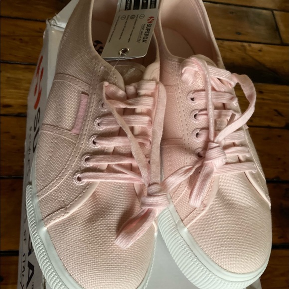 NWT Superga Ballet Pink Platform Sneakers 41/10 - Picture 2 of 6